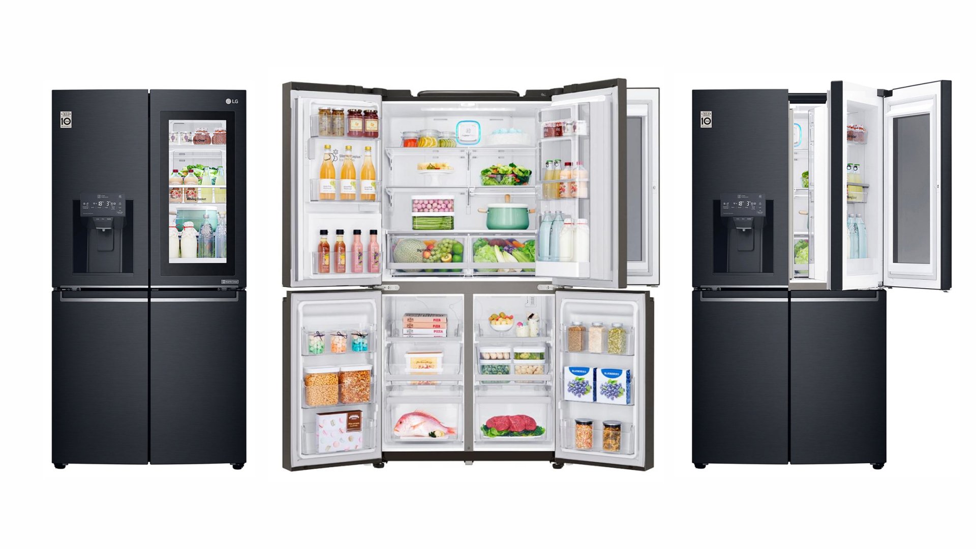 Холодильник LG (LG GR-X29FTGCL) откроет для вас свой внутренний мир при двойном стуке в дверь