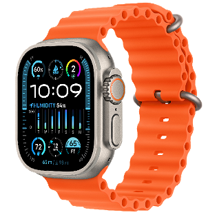 Apple Watch Ultra 2 49mm Cellular Orange Ocean Band